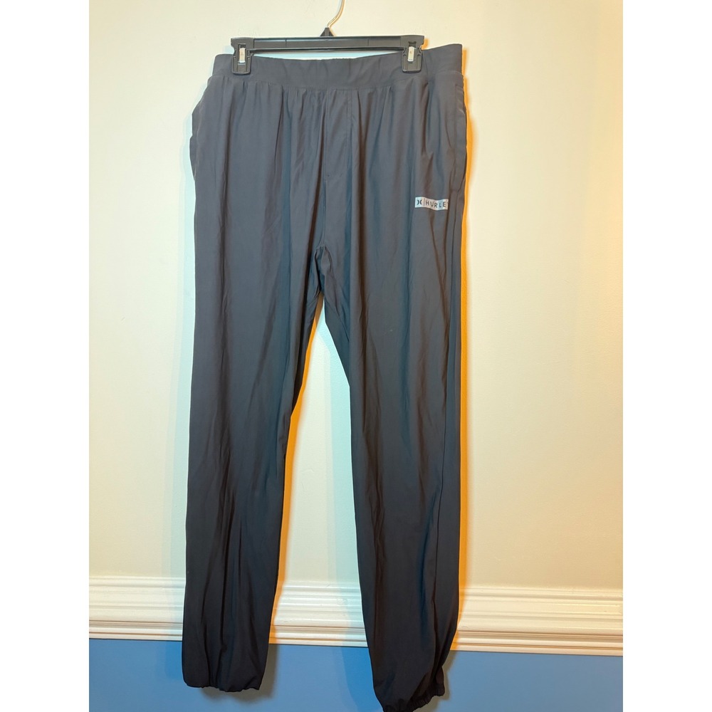 Hurley Jogger Pants Mens Medium Black Athletic Lightweight Surf Activewear